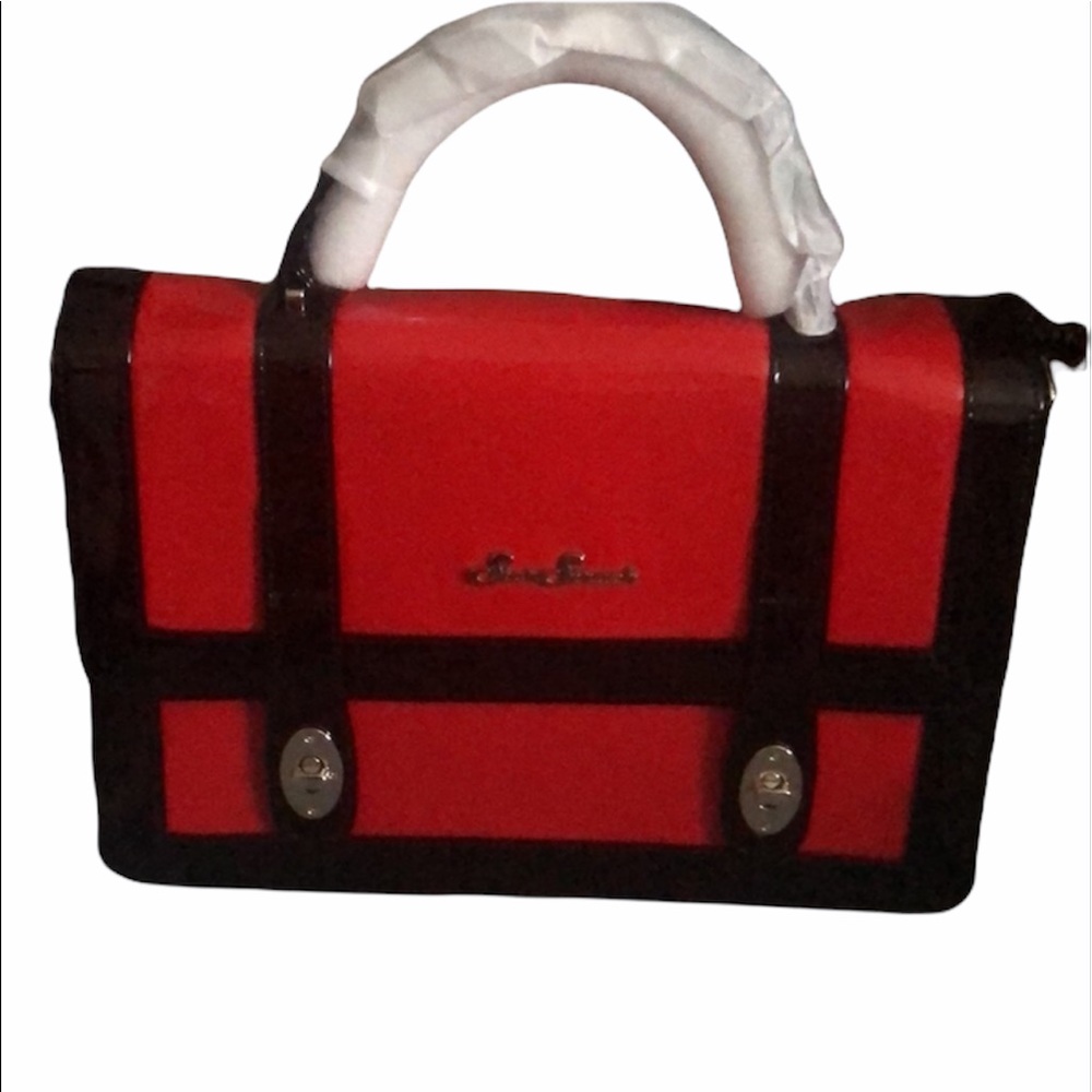 *New* Bettie Bag Red/Black Handbag - Picture 5 of 8